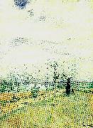 Carl Larsson korsbarsblom-kvinna i landskap oil painting artist